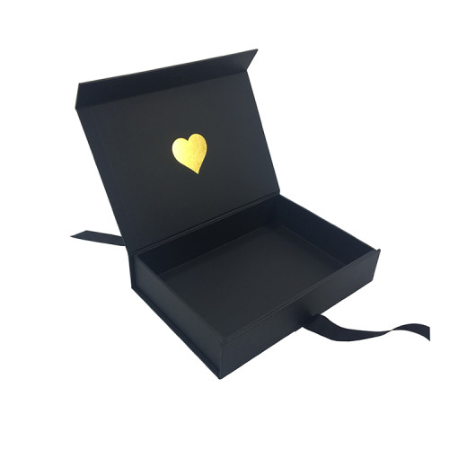 Luxury matte  black box packaging for t shirt