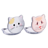 Professional Custom Logo Cat Shape Print Portable Mirror Custom Cosmetic Mirror