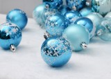 Christmas Ball Ornaments Arrival Plastic New for Xmas and Home Decoration 6cm Light Blue+lake Blue SY XMAS Round PVC Box 20ctns