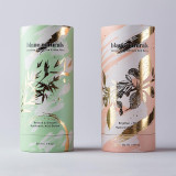 Custom logo cardboard paper cylinder round tea coffee capsule gift packaging box