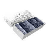 Fashion Custom Logo Printed Recycled Materials Paperboard Socks Men Lingerie Underwear Packaging Box
