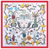 Fashion Kerchief Silk Satin Neck Scarf For Women Print Hijab Scarfs Female 90*90cm Square Shawls Wraps Scarves For Lady