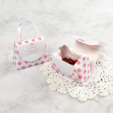 Wedding packaging cute mini lipstick/candy packaging paper box with handle