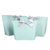 Hot Sale  Custom Logo  Packaging Shopping  Paper Bag With Handle Bow