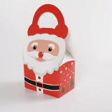 Wholesale Full Print Santa Claus Paper Box Christmas Box Packaging For Candy Christmas Cookie Cake Packing