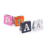 Personalized Portable Cheap Promotion Gift Abs Plastic Square Travel Cosmetic Mini Mirror Makeup Pocket Mirror