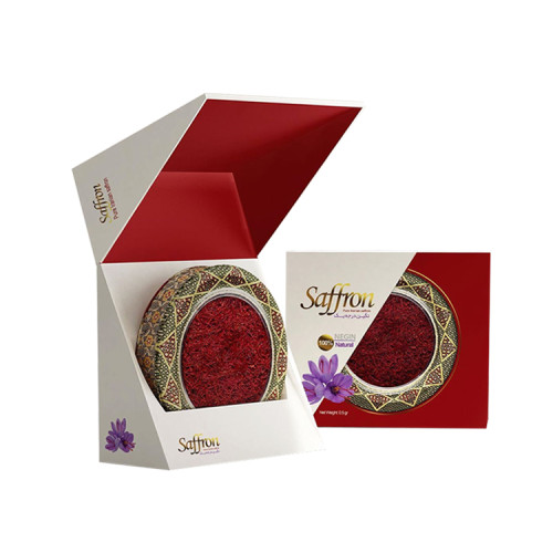 Custom design eco friendly magnetic paper food packing luxury skin care saffron gift box with logo