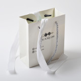 Wholesale Customized Logo Patterns  Gift Paper Bags Box With Handle Bow