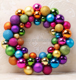35cm Personalized plastic Christmas Ball ornament chain for decoration