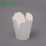 16oz White Paper Noodle Box Salad disposable box paper container