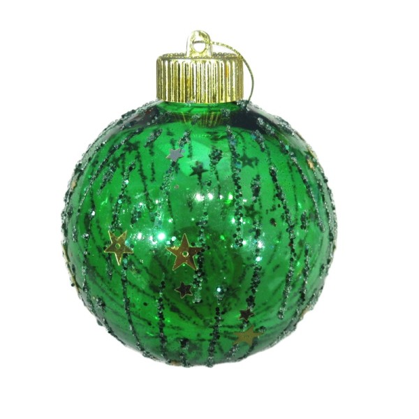 10cm clear delicate painted plastic hanging christmas ball