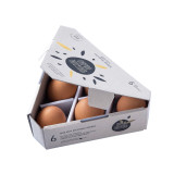 Eco Friendly Carton Cardboard 6 Pieces Egg Paper Gift Packing Boxes With Foam