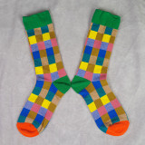 2021 Happy Custom Colorful Jacquard Sox Design Socks Funny Socks Happy Man Socks