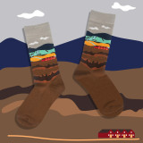 2021 Mens Funky Bakery Novelty Colorful Happy Dress Socks Assorted Designs