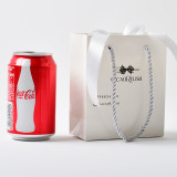 Wholesale Customized Logo Patterns  Gift Paper Bags Box With Handle Bow