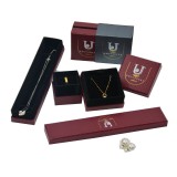 Eco Luxury Fancy Custom Rigid Cardboard Hard Paper Bracelet Necklace Earring Gift Packaging Jewelry Box