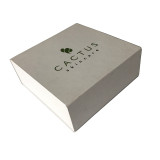 Custom bridesmaid white gift boxes with magnetic lid and paper insert