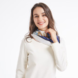Natural Silk Scarf Women Bandana Female Hair Scarf for Women Silk Women's Square Silk Headband Scarf