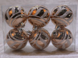 8cm Decorative plastic christmas ball