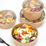 King Garden factory hot sale Biodegradable box Packaging Disposable soup container  Kraft paper container