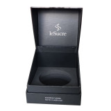 Custom Luxury Black Cardboard Paper Cosmetic Cream Jar Skin Care Packaging Boxes With Insert