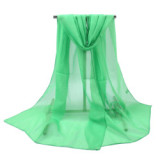 High Quality Chiffon Scarf Women Silk Scarves Chiffon Thin Shawls And Wraps Pure Color Hijab Stoles