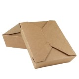 45oz China Wholesale Disposable Packaging Kraft Whiteboard Takeaway Food Paper Lunch Box