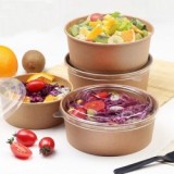 King Garden factory hot sale Biodegradable box Packaging Disposable soup container  Kraft paper container