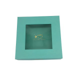 Custom Logo Rigid Hard  Cardboard Lid And Base  Box with Window