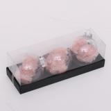 8cm clear PET painted plastic christmas ball  Ornaments