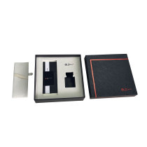 Custom Luxury Private Label Handmade Rigid Cosmetic Skin Care  Jewellery Gift Set Box Black elegant Mother Gift Packaging