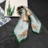 High Quality 100% Silk Feeling Custom Design Digital Printing 53x53 Cm Silk Scarf Square Scarf