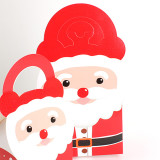 Wholesale Full Print Santa Claus Paper Box Christmas Box Packaging For Candy Christmas Cookie Cake Packing