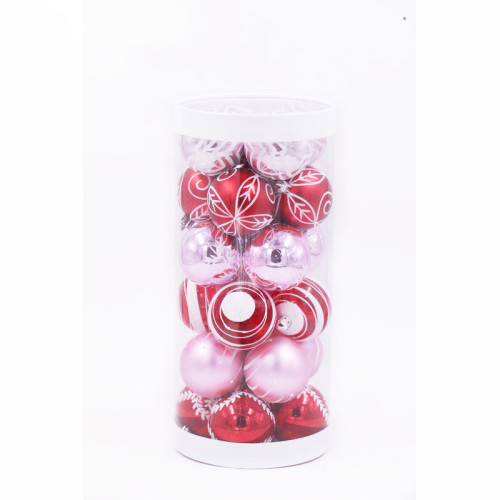 2020 factory wholesale  painted plastic ball for Xmas tree decoration