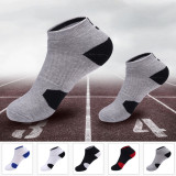 Custom Mens Cotton Hosiery Solid Colour Breathable Low Cut Short Ankle Socks Casual Sports Socks Wholesale