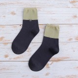 Professional Factory Wholesale Women Cute Cat Embroidery Patchwork Cotton Crew Socks
