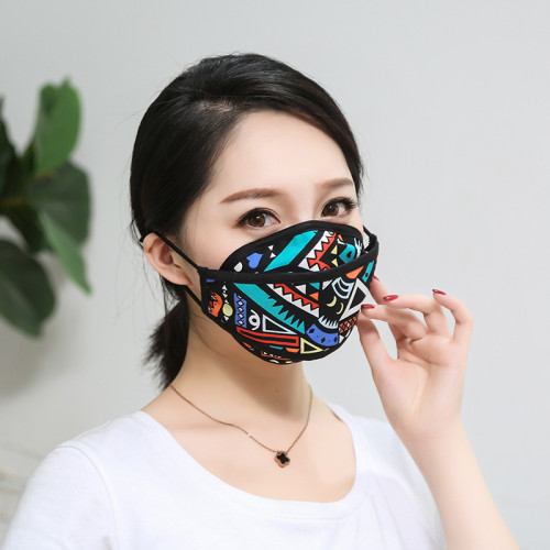 2021 Wholesale Fashion New Flower Kf-94 Cotton Mouth Maskes Reusable Outdoor Dustproof Washable Face Maskes for Women