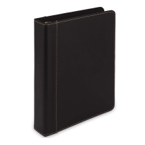 Wholesale customized A4 leather business 3 ring loose-leaf binder combination organizer Portfolio folder