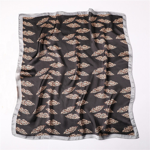 Ladies simple Explosive style silk scarf women's big square ladies scarf hijab gift silk scarf factory wholesale custom