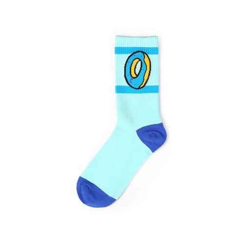 Doughnut Stripe Design Cute Cotton Fashion Funny Woman  Custom Leisure  Wholesale  Happy Socks