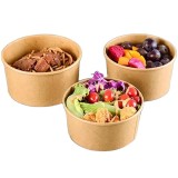 King Garden factory hot sale Biodegradable box Packaging Disposable soup container  Kraft paper container