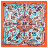 30 Patterns Fashion Scarves For Women Shawl Print Silk Satin Hijab Scarf Female Bandana 70*70cm Luxury Brand Square Shawls Scarf