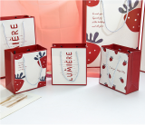 New style lovely pink paper bag shopping paper bags with your own logo packaging gift paper bag with handle
