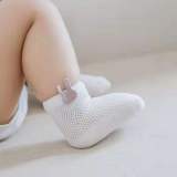 Summer Thin Combed Cotton Mesh Breathable And Sweat-absorbent Baby Socks