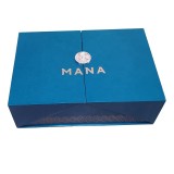 Custom Logo Luxury Rigid Cardboard Double Door Open Flip Lid Magnet Closure Cajas De Regalo Gift Packaging Box