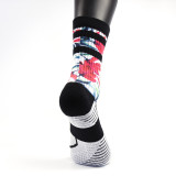 Factory wholesale casual sports socks outdoor adventure printed socks outdoor cycling printed medium tube socks