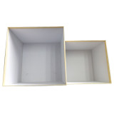 Custom Luxury Hot Stamping  Cardboard Bespoke Paper Two pieces Box I Love You Gift Box Packing