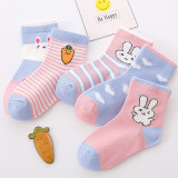 Baby Sock Autumn And Winter Combed Cotton Baby Cartoon Boys and Girls Middle Stockings