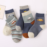 Baby Sock Autumn And Winter Combed Cotton Baby Cartoon Boys and Girls Middle Stockings