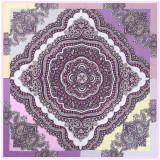 Twill silk big scarves women shawl bohemia nation style printed pattern square scarf